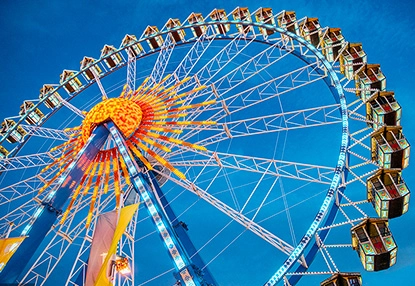 Dazzling Light System for Large Ferris Wheel