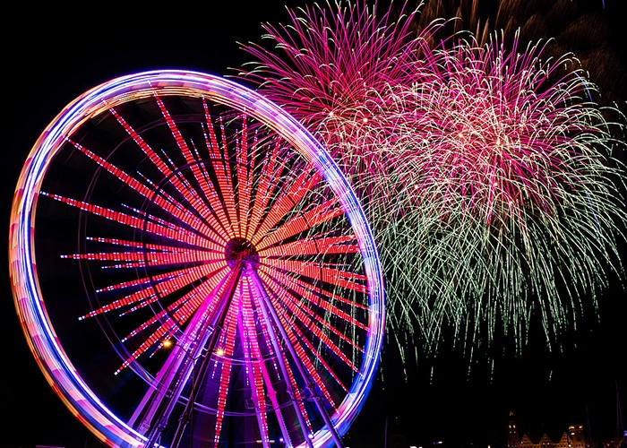 Technology Integration with Giant Ferris Wheel