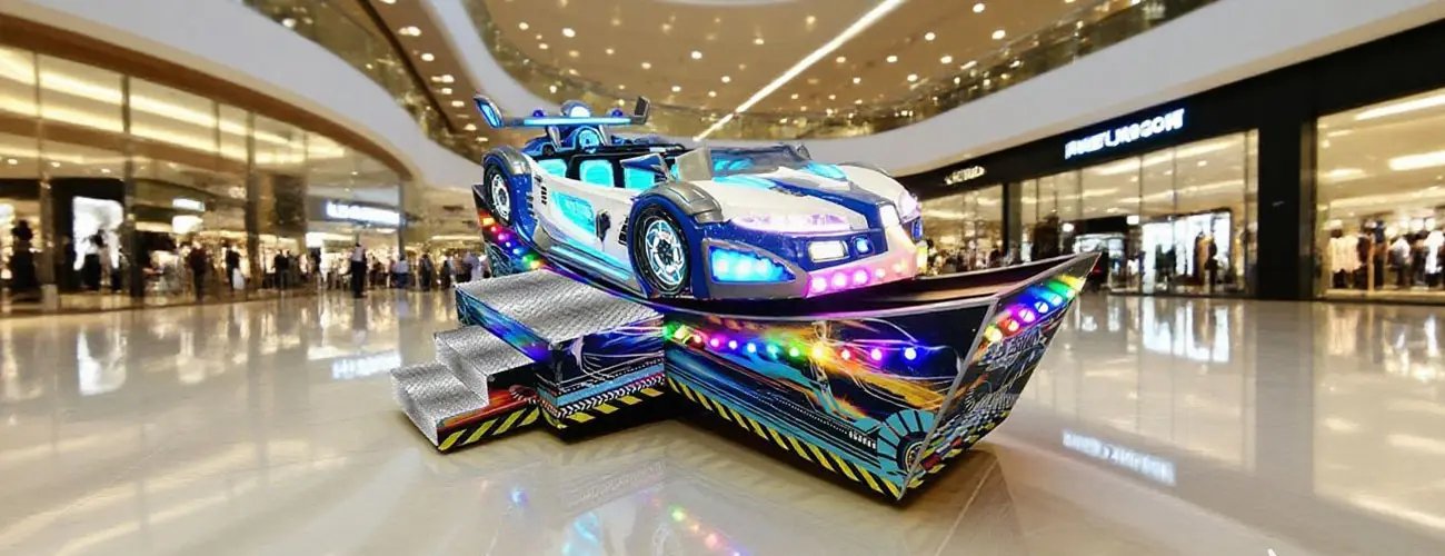 Indoor shopping mall car