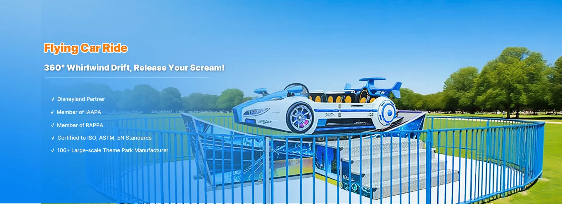 Web banner for Flying Car