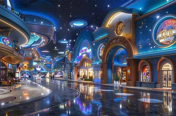 Cyberpunk Theme Indoor Park