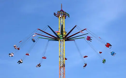 Fairground swing tower