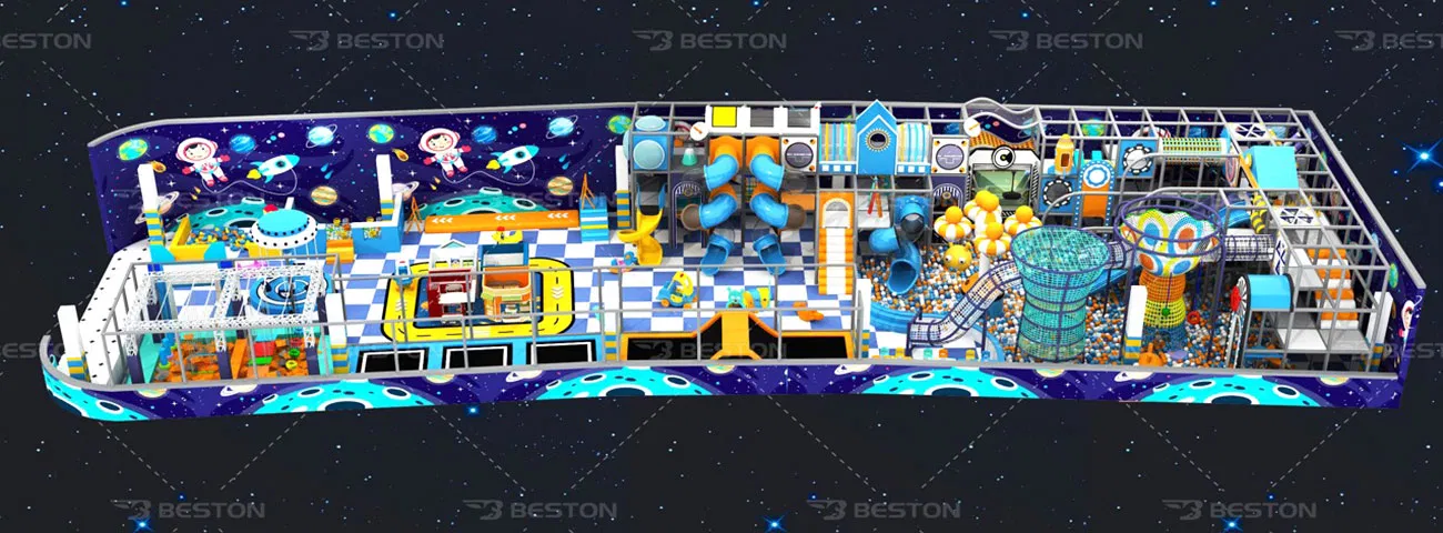 500㎡ Space-themed Indoor Playground in Uzbekistan