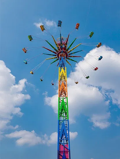 Safe riding for Flying Swing Tower