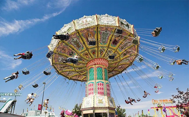Wave Swinger Amusement Ride Experience
