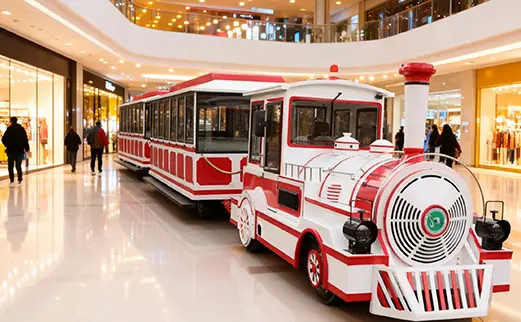 indoor trackless train