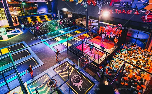 indoor trampoline park equipment