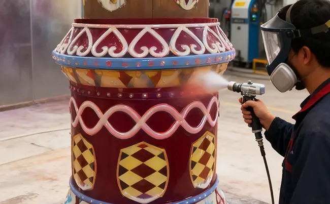 Precision Painting Process in Russia Project