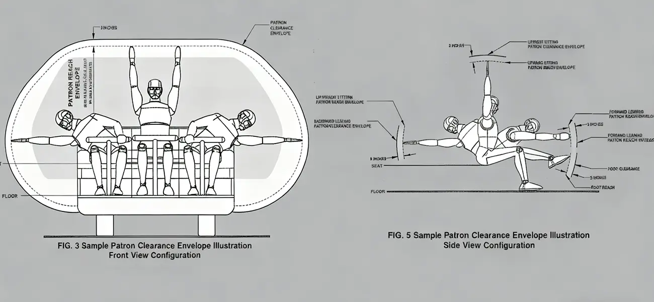 Sample Patron Clearence Envelope Illustration Side View Configuration