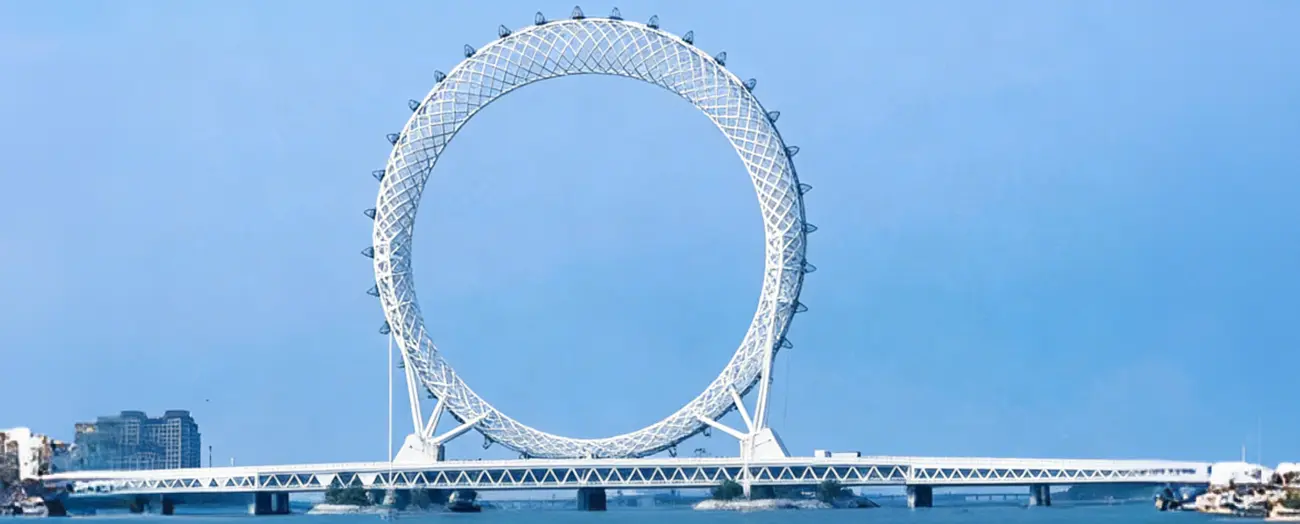 Bailang River Bridge Ferris Wheel
