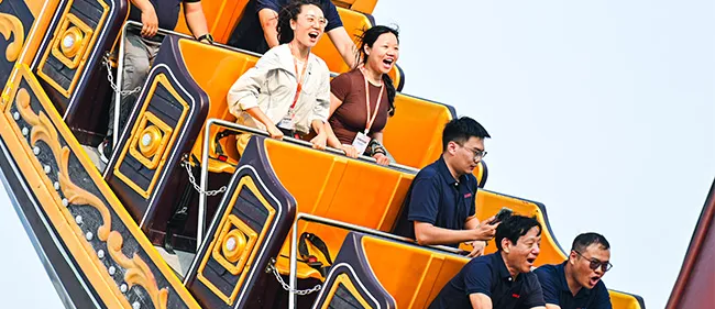 International Customers Experiencing Pirate Ship