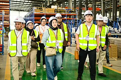 Theme Park Operators Inspecting High-Quality Raw Materials at Beston Warehouse