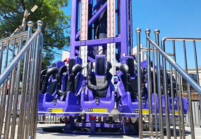 Stainless Steel Safety Fencing Surrounding Beston 35m Drop Tower in Russia
