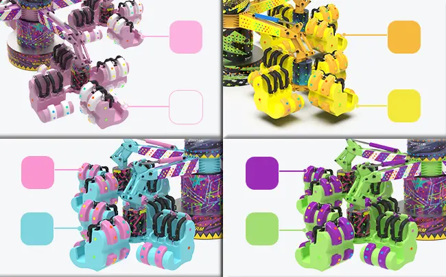 Beston Energy Storm Ride Custom Colors Including Blue, Pink, Green, Yellow
