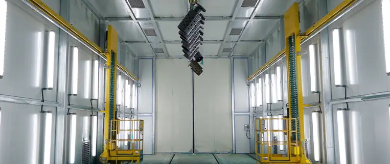 Three-Layer Coating Workshop in Beston Rides Factory