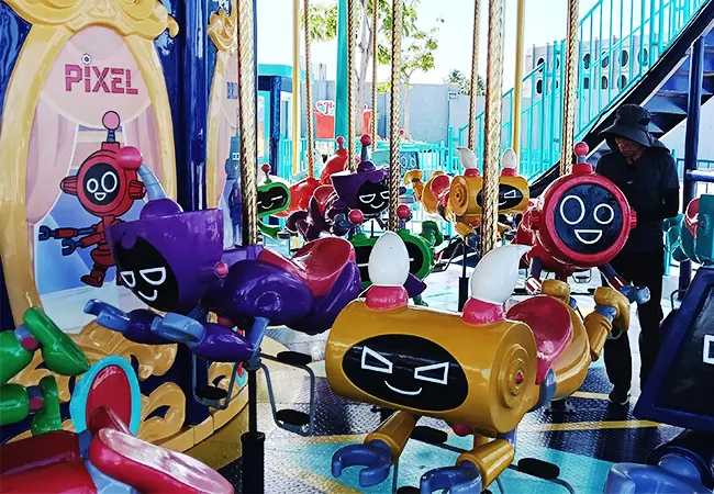 Beston Double Decker Carousel Seats Featuring J Castle's IP Characters in the Philippines