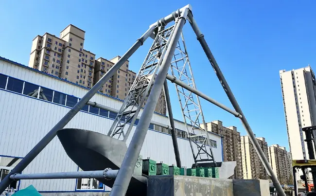 The Support Structure Holding Pirate Ship Ride in Place