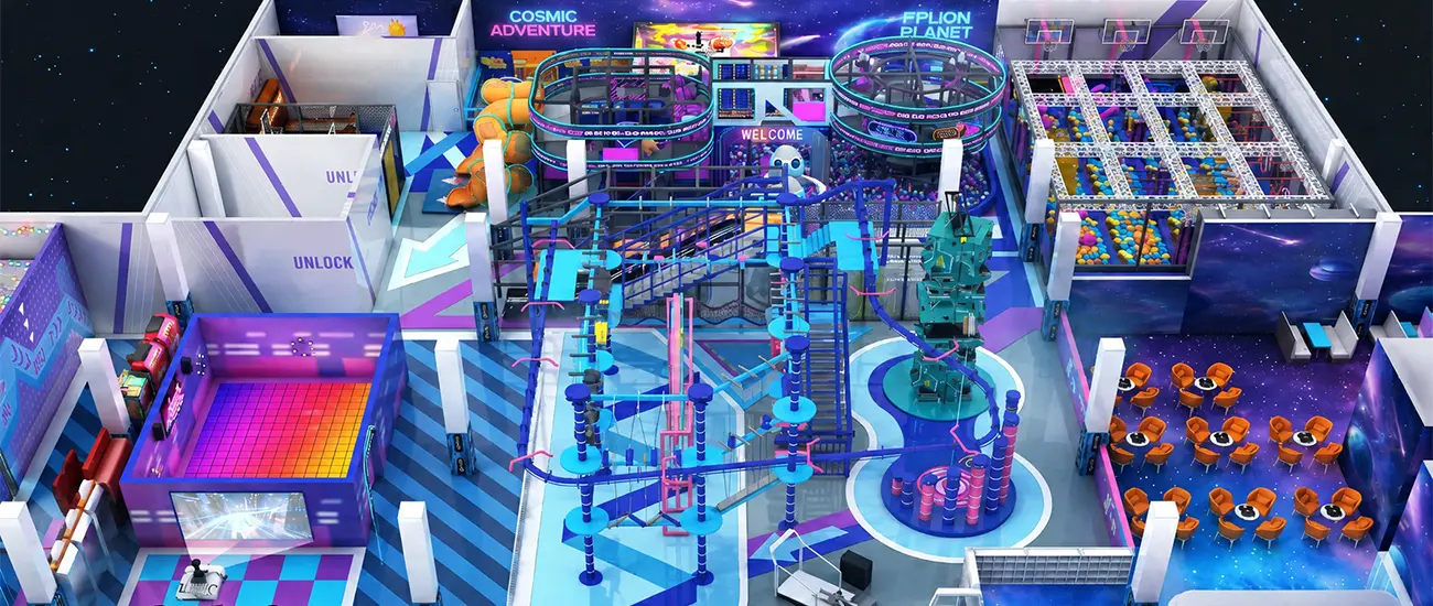 Beston Indoor Playground 3D Design Diagram